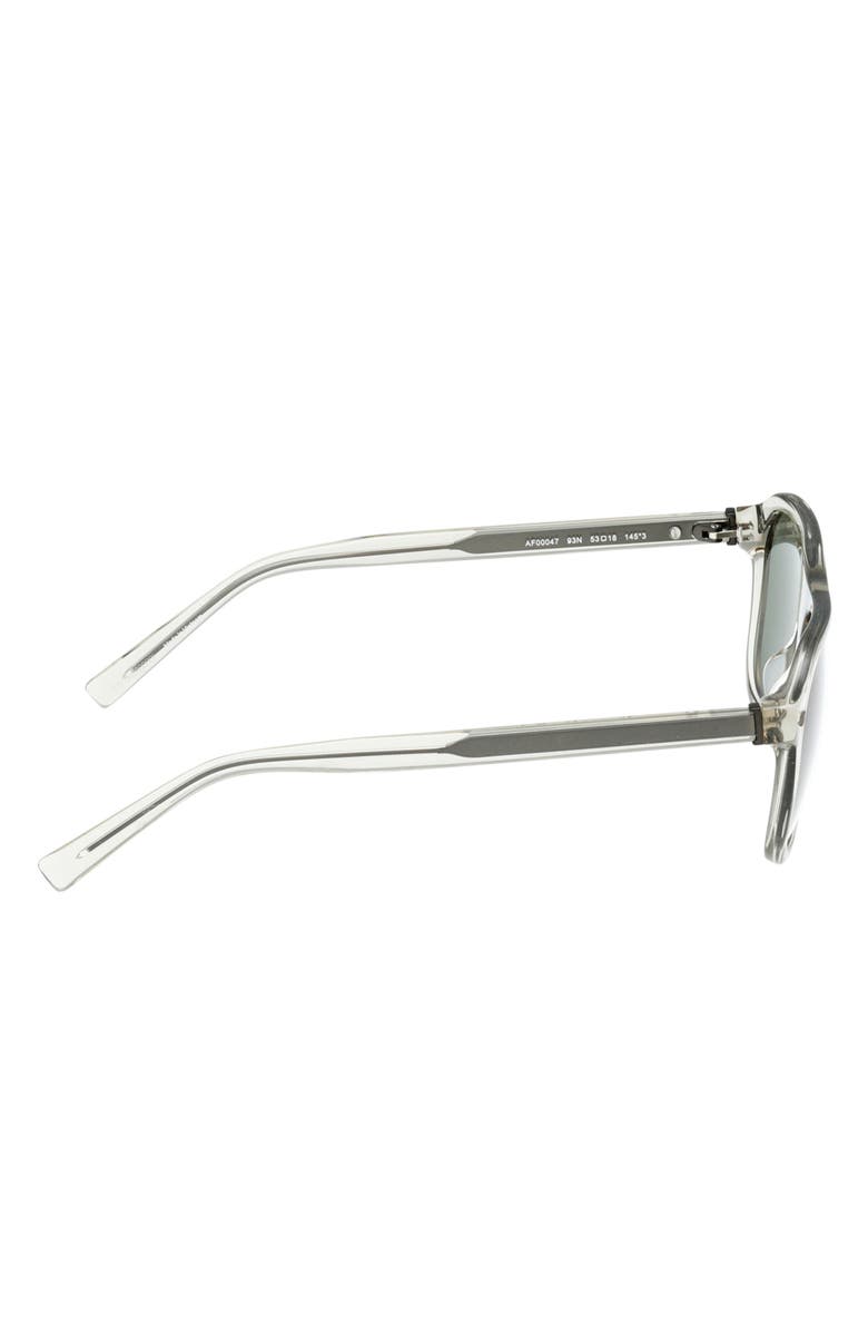 ABERCROMBIE & FITCH 53mm Navigator Sunglasses, Alternate, color, Shiny Light Green / Green