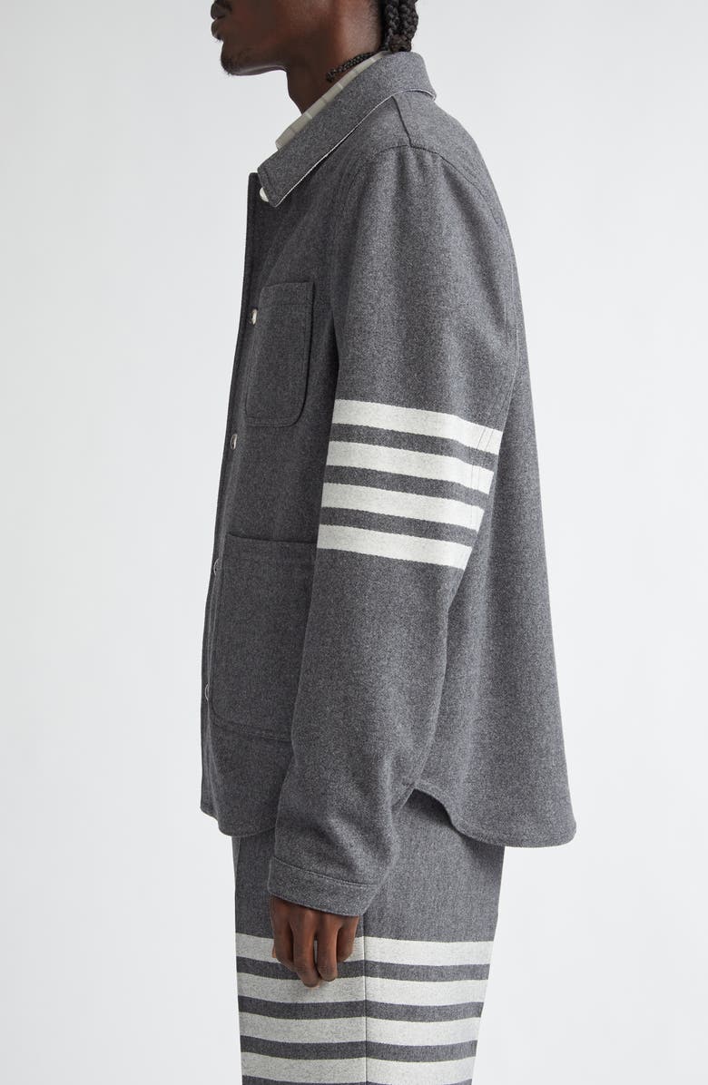 Thom Browne Wool & Cashmere Utility Jacket, Alternate, color, Medium Grey