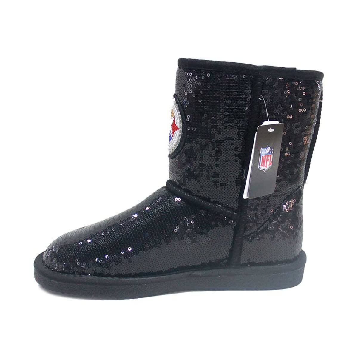 CUCE Women's Cuce Pittsburgh Steelers Sequin Boots, Alternate, color, 