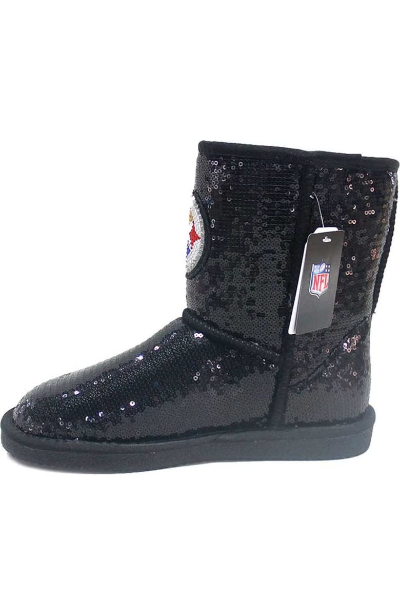 CUCE Women's Cuce Pittsburgh Steelers Sequin Boots, Alternate, color,