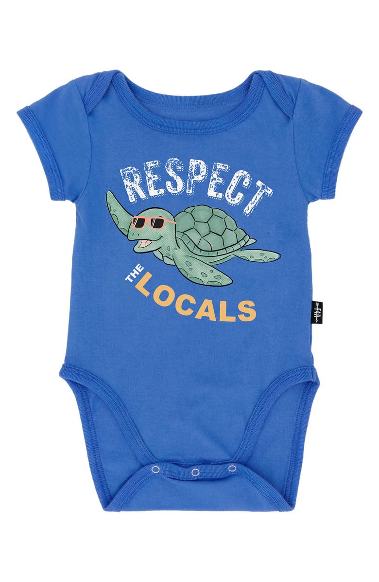 Feather 4 Arrow Respect the Locals Cotton Bodysuit, Main, color, Marina Blue