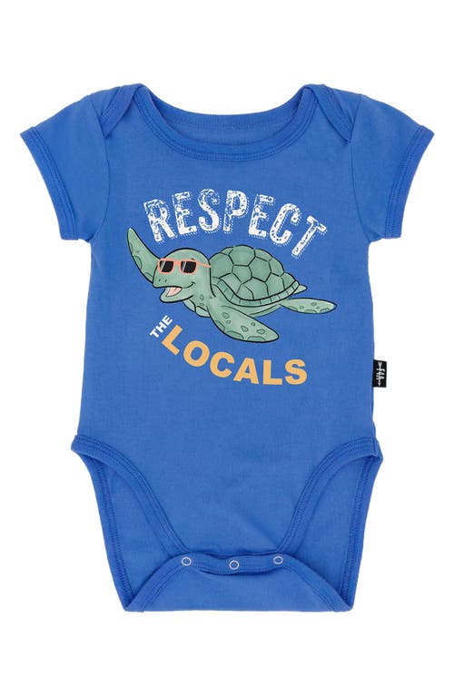 Feather 4 Arrow Respect The Locals Cotton Bodysuit In Marina Blue