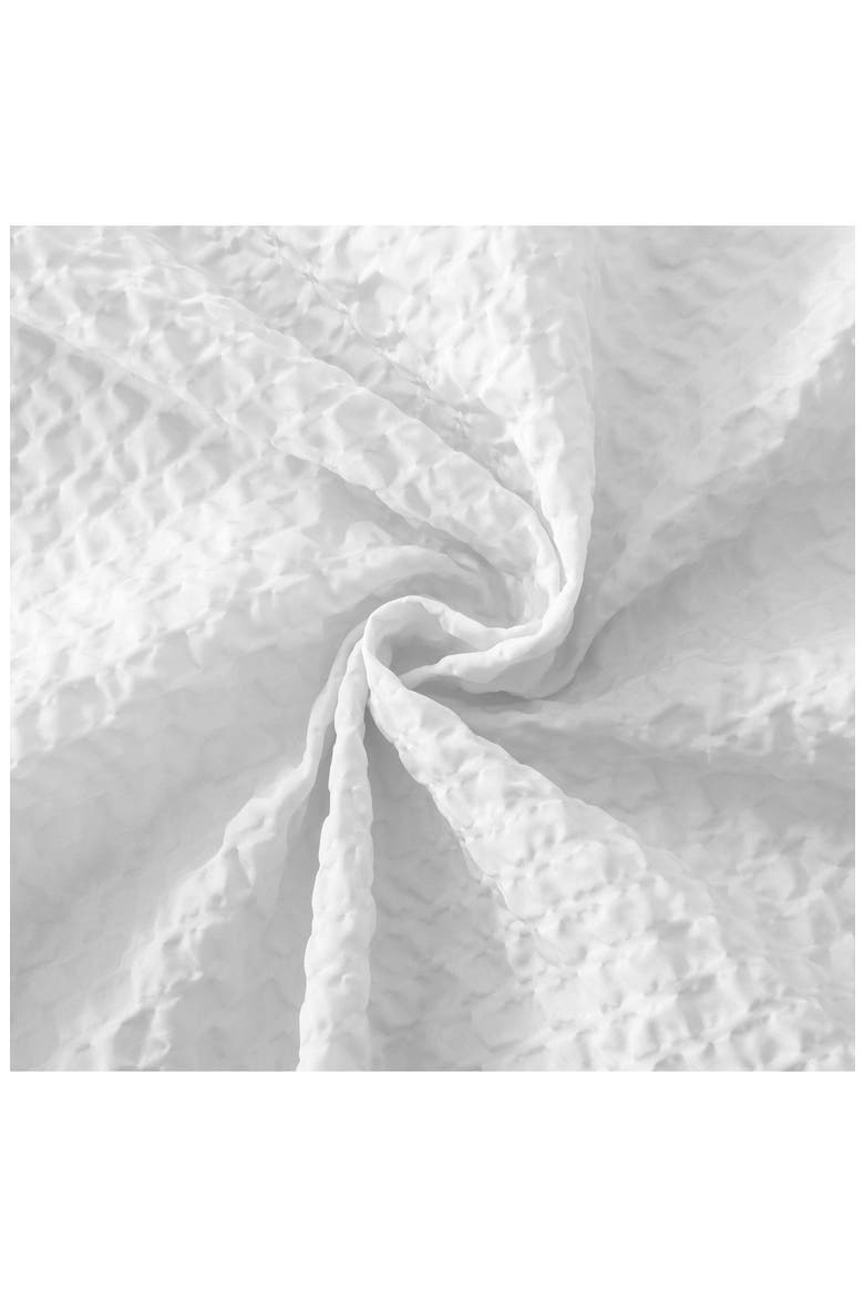 Textured Shower Curtain, Alternate, color, WHITE