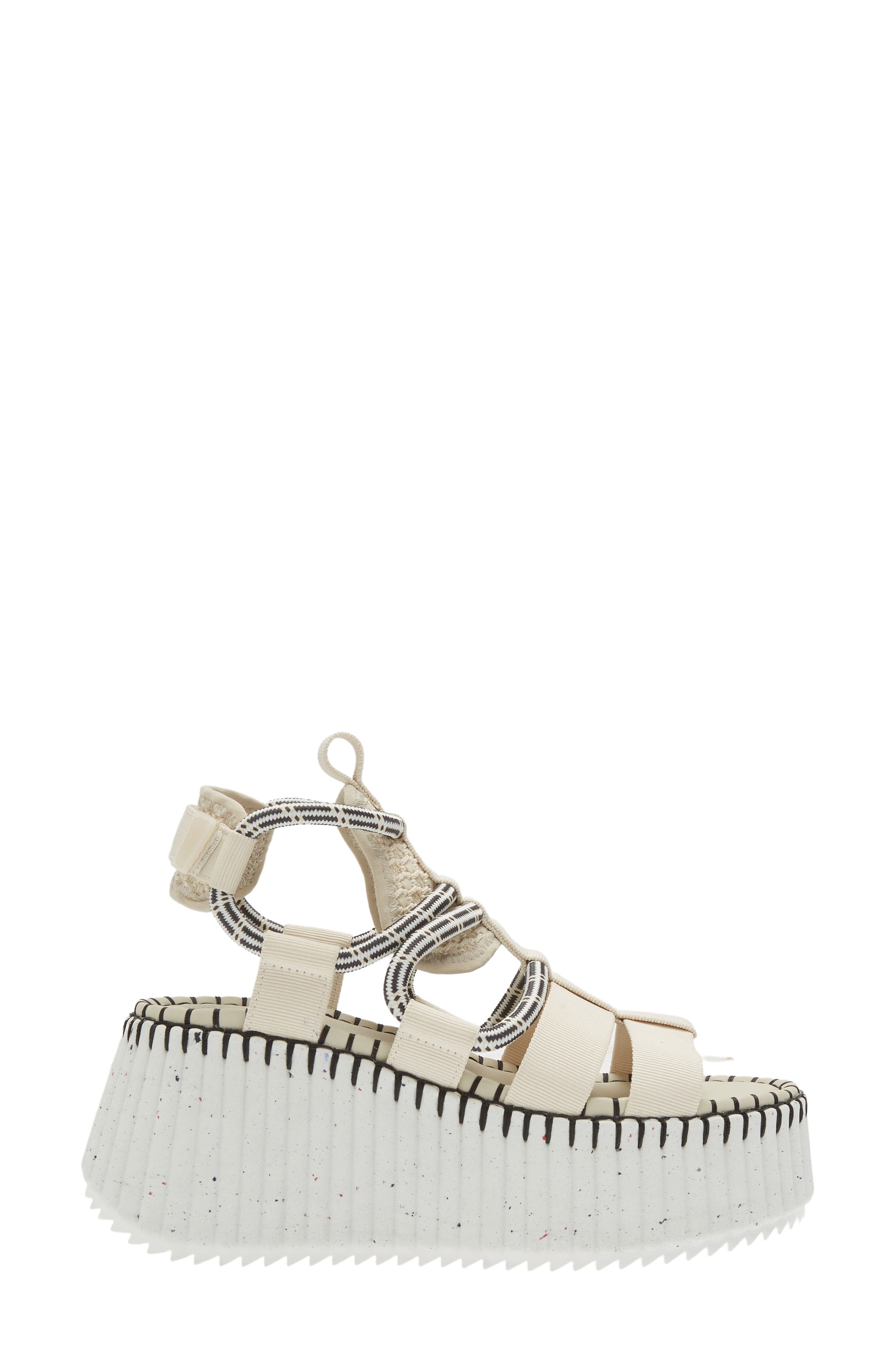 Nama Platform Sandal, Alternate, color, 00L PEARLY GREY