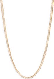 Nordstrom Baguette Cubic Zirconia Tennis Necklace