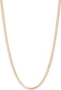 Nordstrom Baguette Cubic Zirconia Tennis Necklace