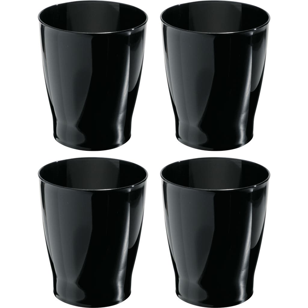 Zia Small Round Plastic Bathroom Trash Can