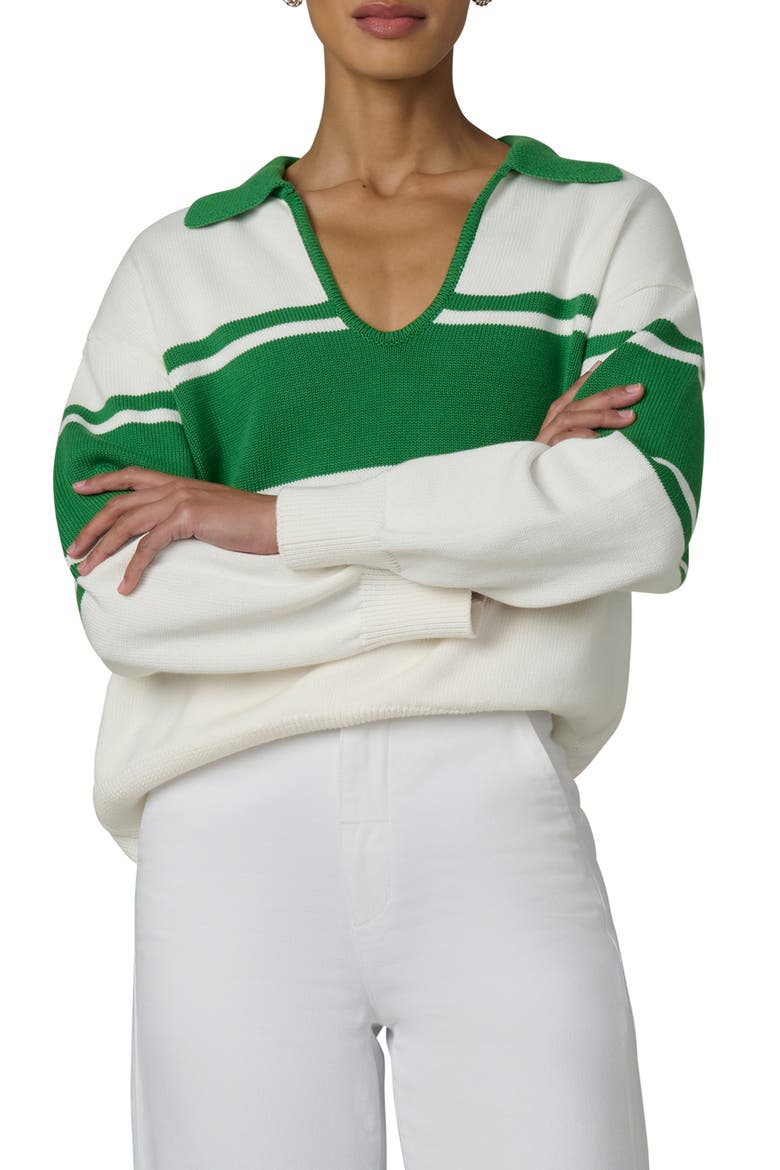 The Romie Polo Sweater, Main, color, ECRU