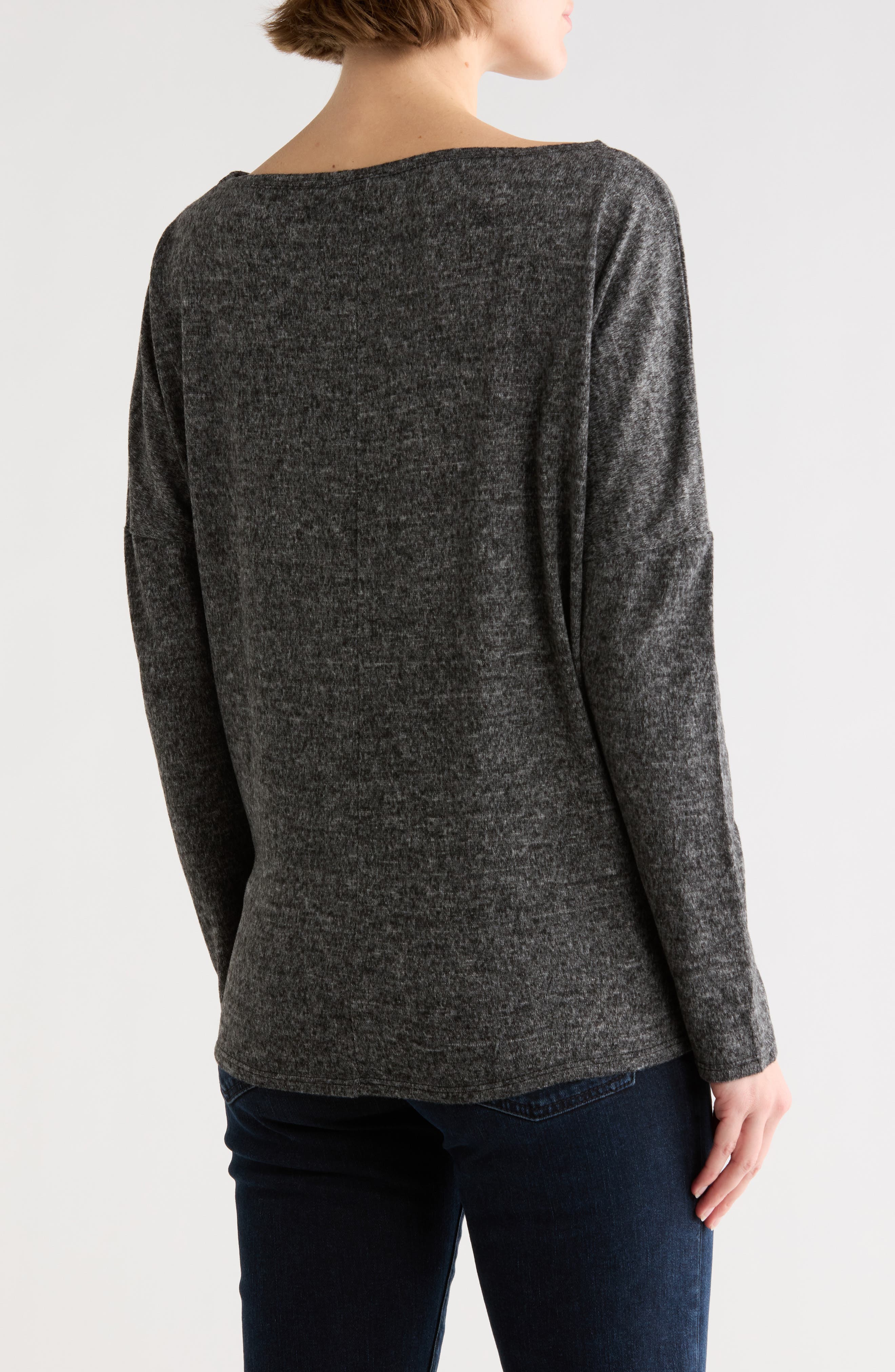 Boat Neck Dolman Sleeve Sweater - image 2