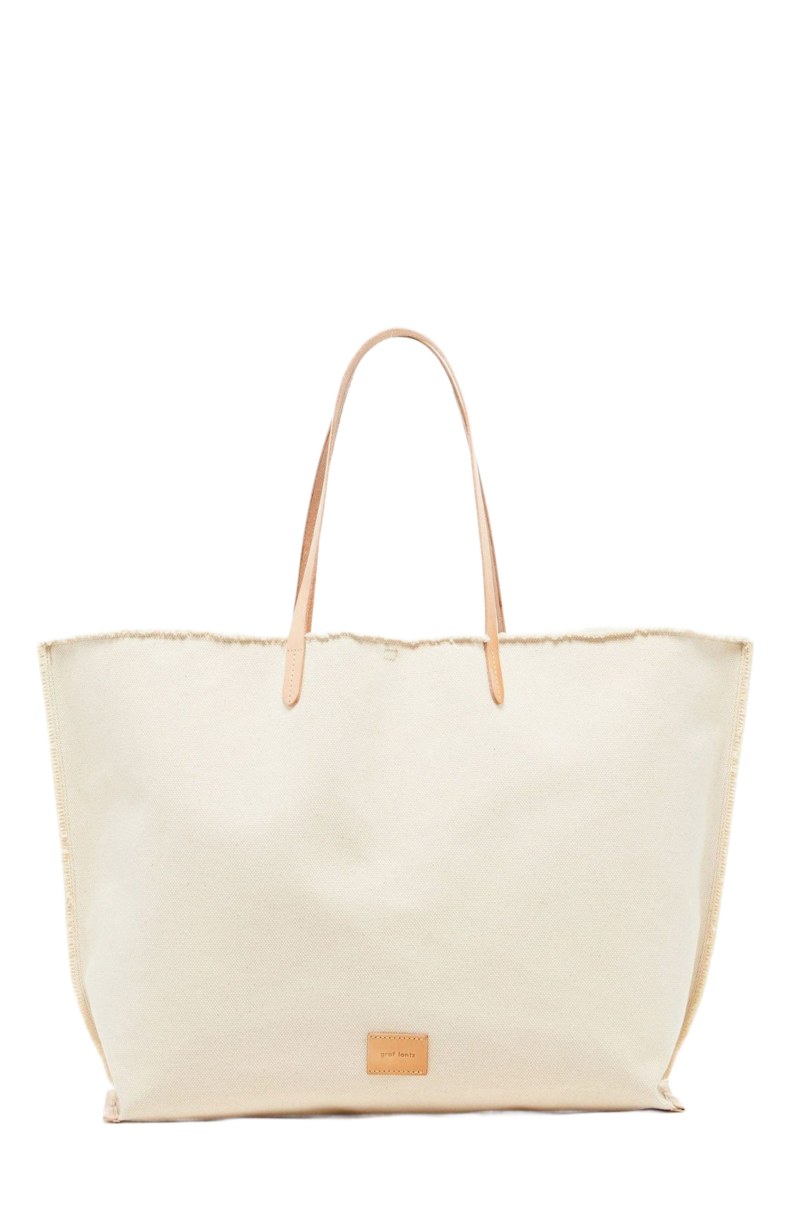 Graf Lantz Hana Canvas Boat Bag, Main, color, Natural