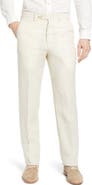 Berle Men's Flat Front Linen Dress Pants
