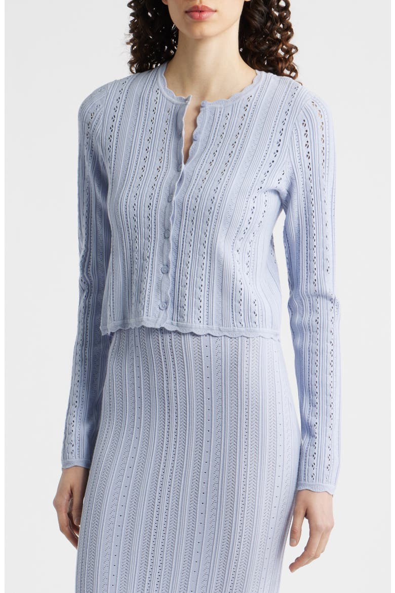 Peridot Pointelle Knit Cardigan, Alternate, color, MOON WASH