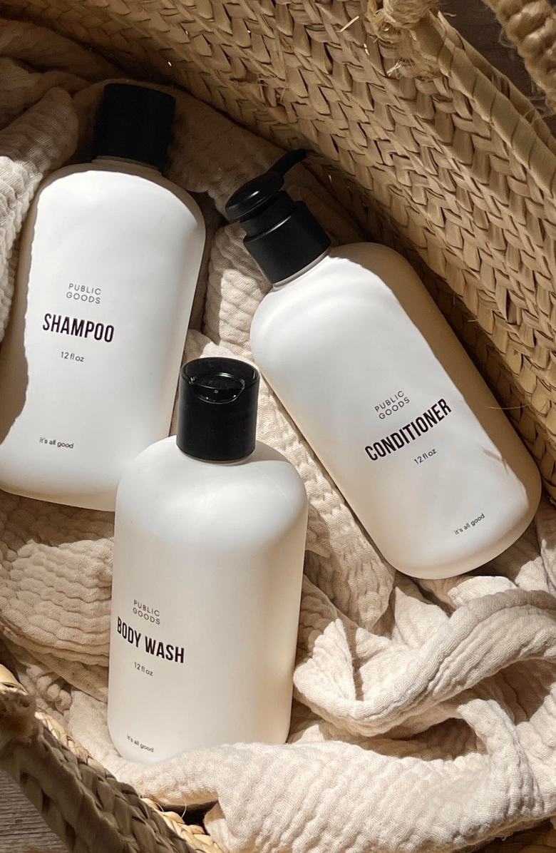 PUBLIC GOODS Shower Essentials Set, Alternate, color, White