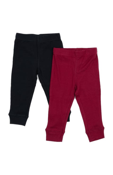 Baby Pants & Leggings Set, Navy Crawling Pant + Colored Legging