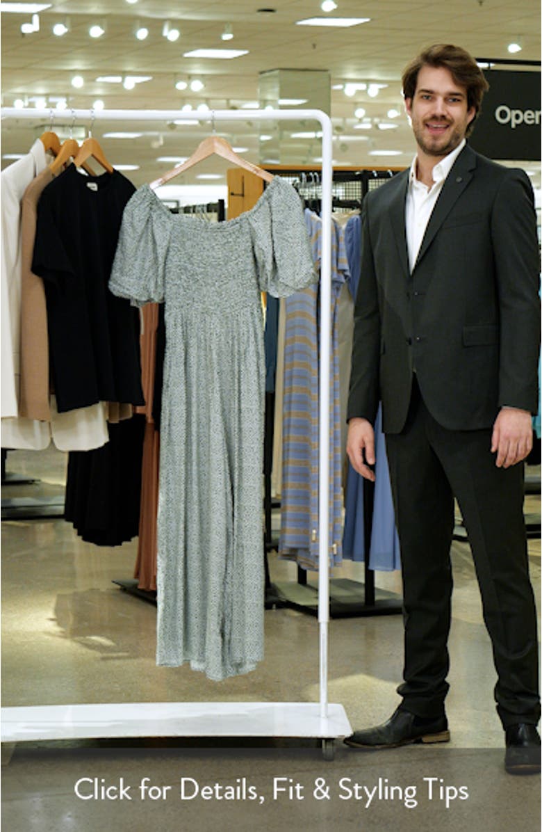 Bethany Smocked Wide Leg Jumpsuit, sales video thumbnail