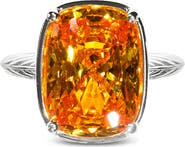 Sterling Forever Elongated Cushion-Cut Cubic Zirconia Cocktail Ring