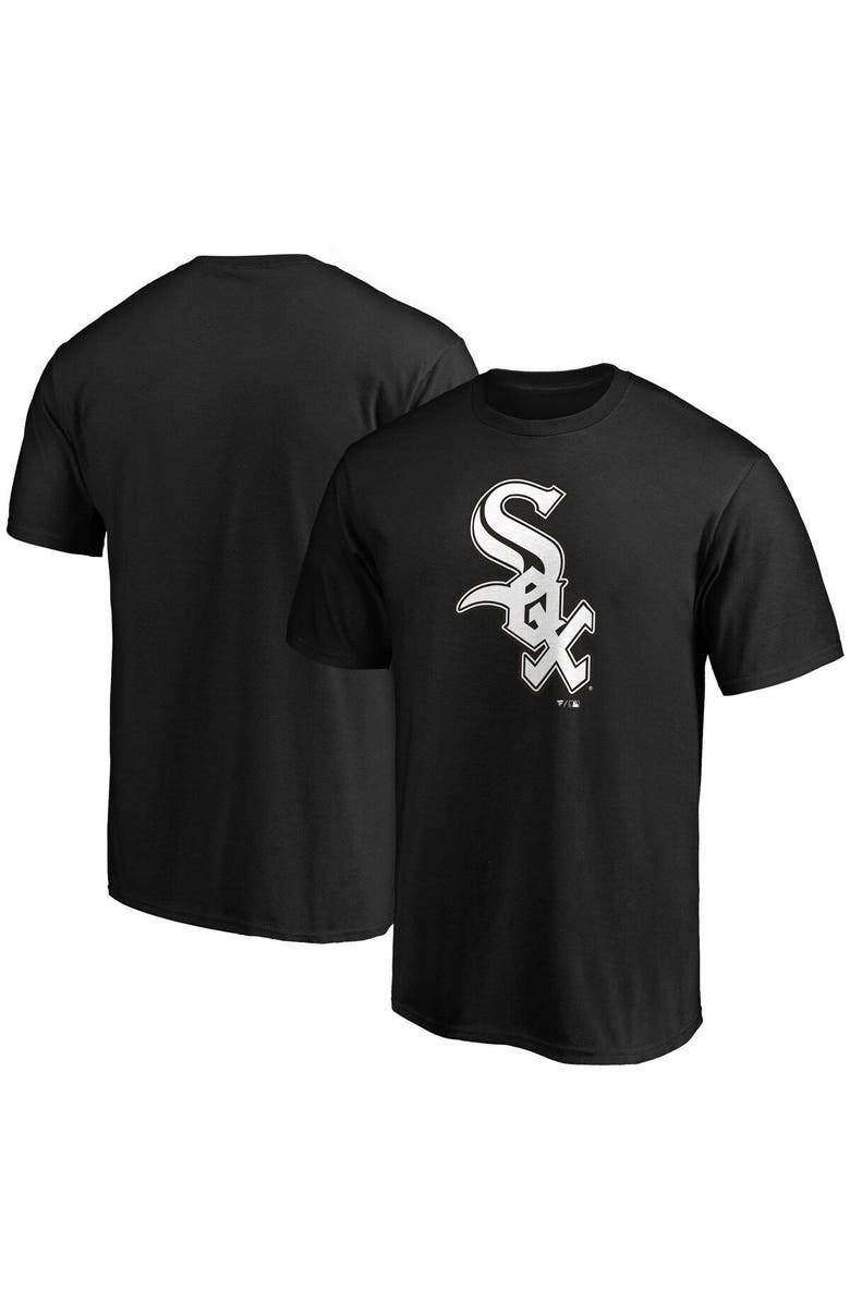 FANATICS Men's Fanatics Branded Black Chicago White Sox Official Logo T-Shirt, Main, color, 