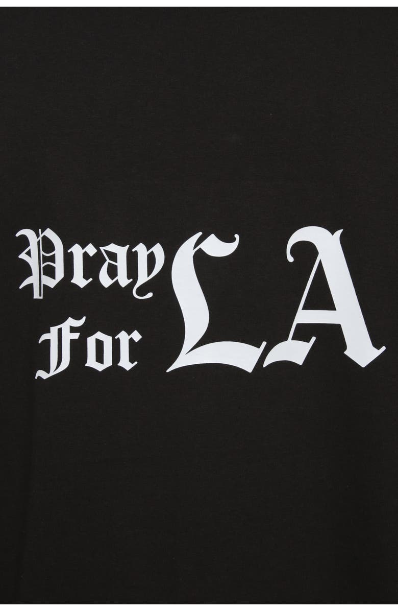 THE CELECT Times Pray For LA Tee, Alternate, color, Black