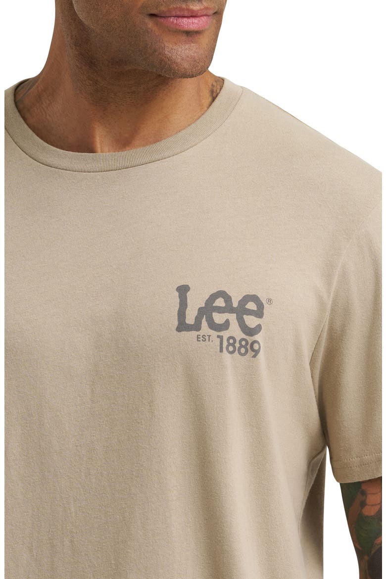 Cotton Logo Graphic T-Shirt, Alternate, color, TRENCHCOAT