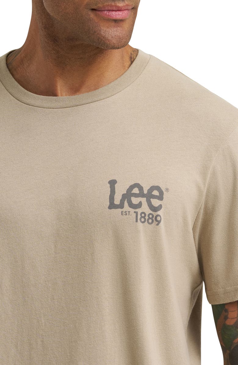 Lee Cotton Logo Graphic T-Shirt, Alternate, color, Trenchcoat