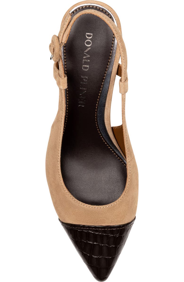 Donald Pliner Song Slingback Pointed Toe Pump, Alternate, color, Tobacco