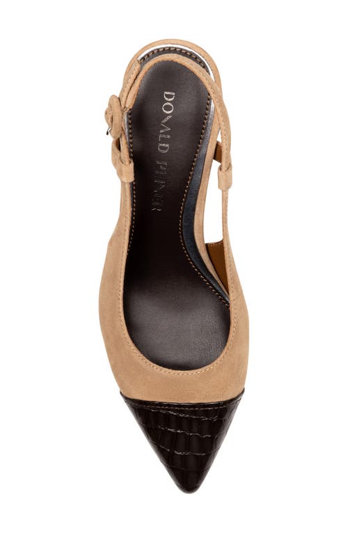 Donald Pliner Song Slingback Pointed Toe Pump In Brown