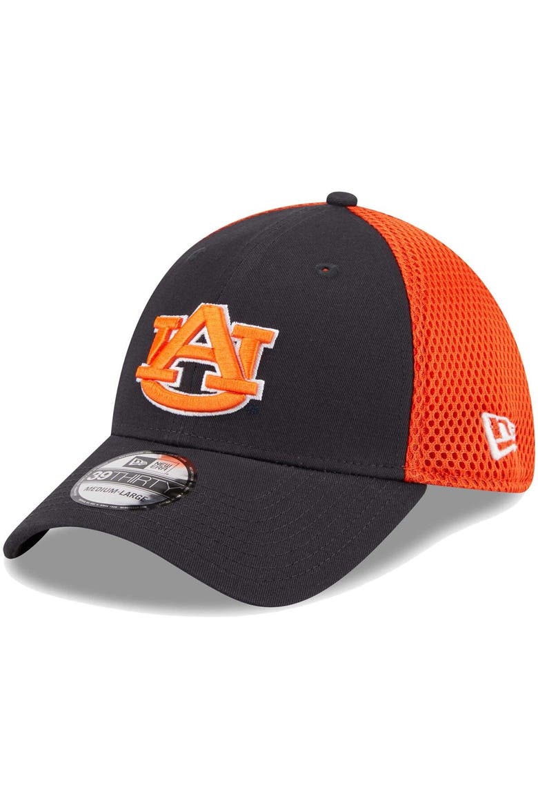 Men's New Era Navy Auburn Tigers Evergreen Neo 39THIRTY Flex Hat, Main, color, Navy