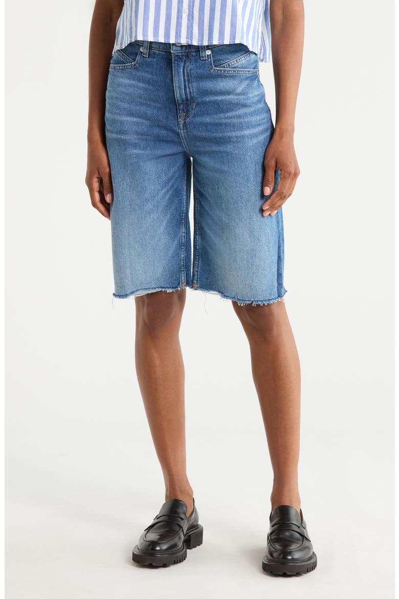 Denim Shorts, Main, color, BRIGHT BLUE