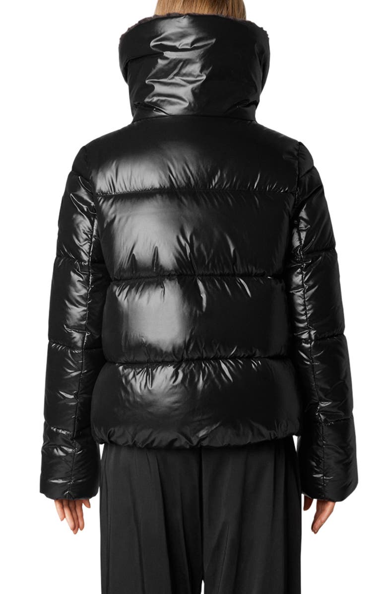 Save The Duck Faux Fur Lined Wind Resistant & Water Repellent Insulated Puffer Jacket, Alternate, color, 