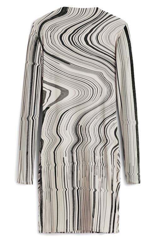 Desigual Long Sleeve Sheath Dress In Pink