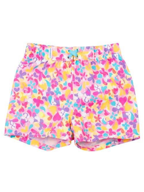 Ruggedbutts Toddler Boys Upf50+ Swim Trunks In Vibrant Neon