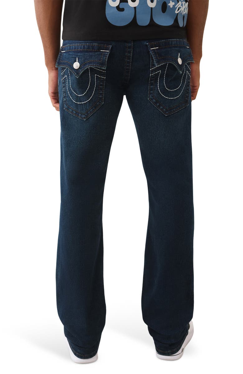 True Religion Ricky Big T Flap Straight Leg Jeans, Alternate, color, Dark Moutainside Wash