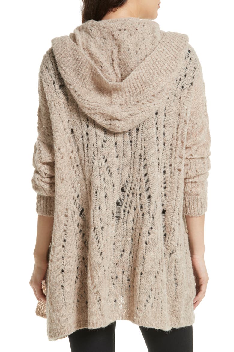 Lemon Drop Hooded Cardigan, Alternate, color, IVORY