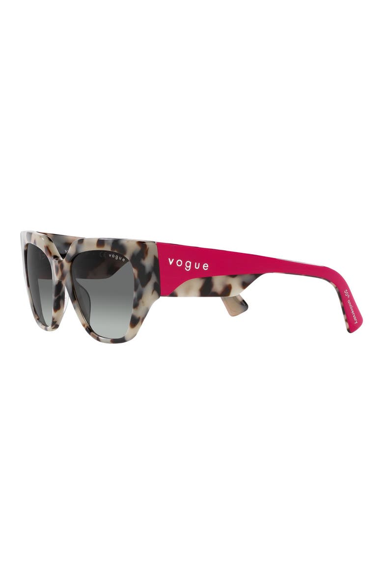 52mm Gradient Irregular Sunglasses, Alternate, color, GRADIENT GREY