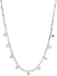 NORDSTROM RACK Crystal Drop Tennis Necklace