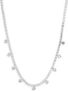 NORDSTROM RACK Crystal Drop Tennis Necklace