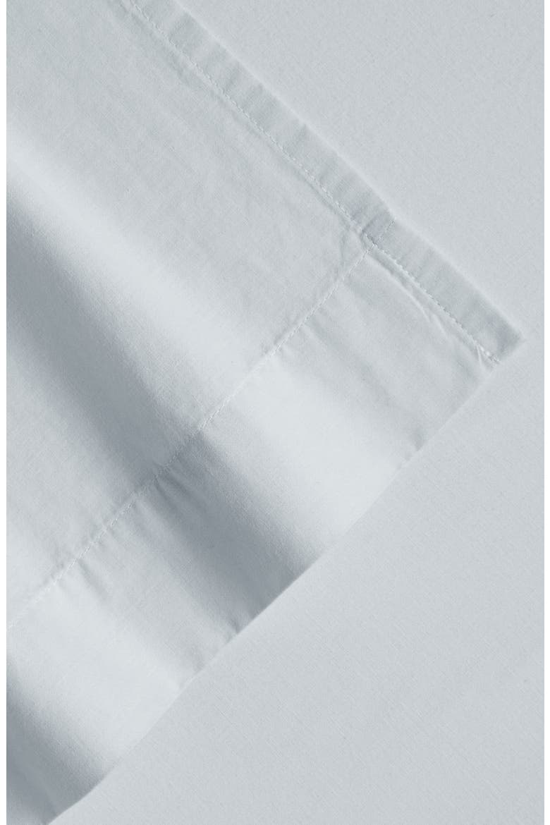 Solid Cotton Percale Sheet Set, Alternate, color, BLUE MIST