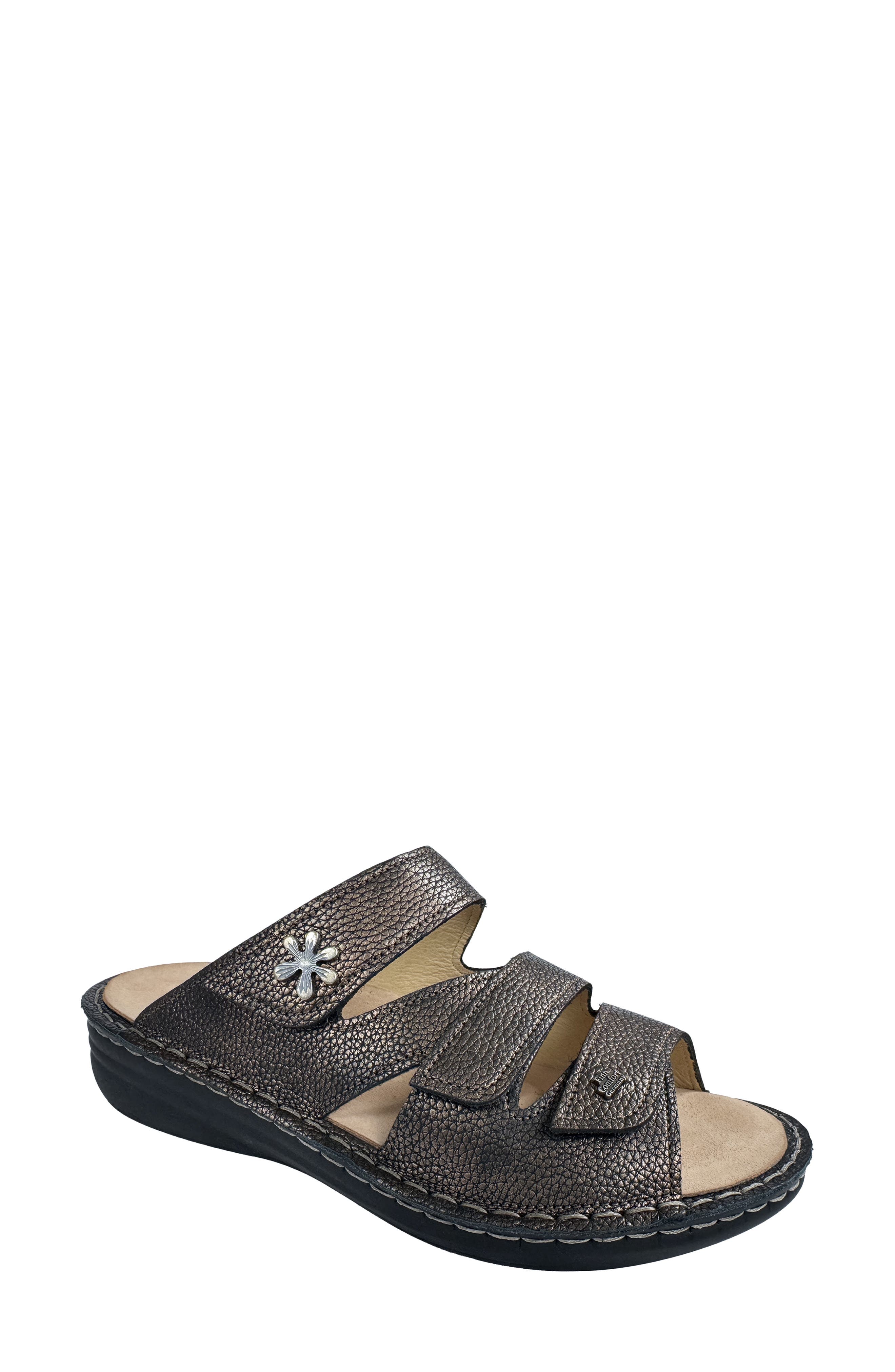 Finn Comfort Grenada Slide Sandal, Main, color, Copper Natural
