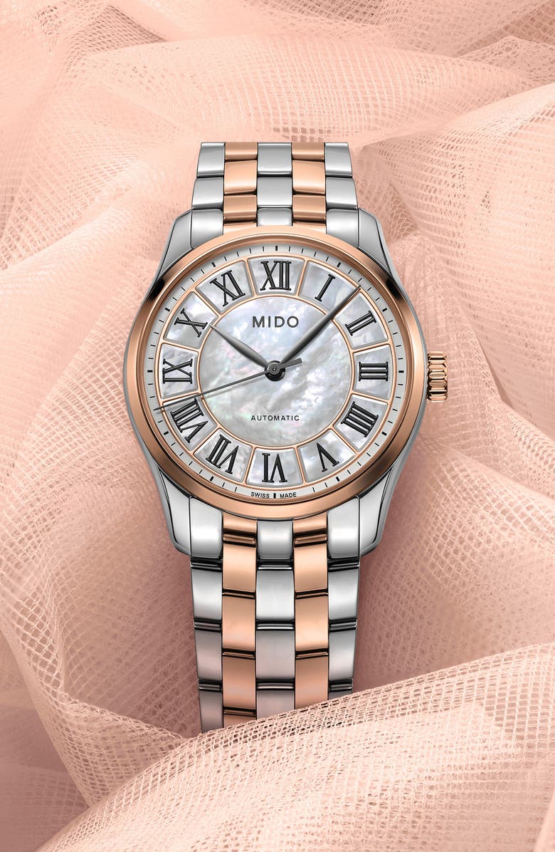 MIDO Belluna II Bracelet Watch, 33mm, Alternate, color, 