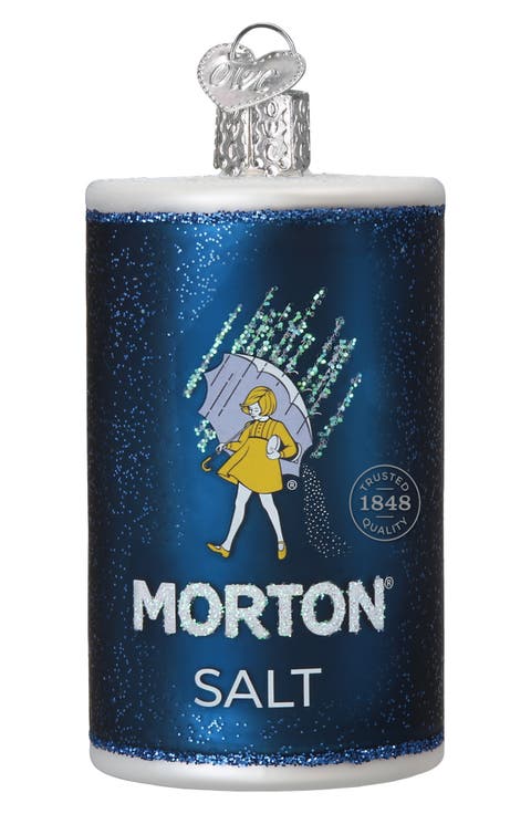 Morton Salt Glass Ornament