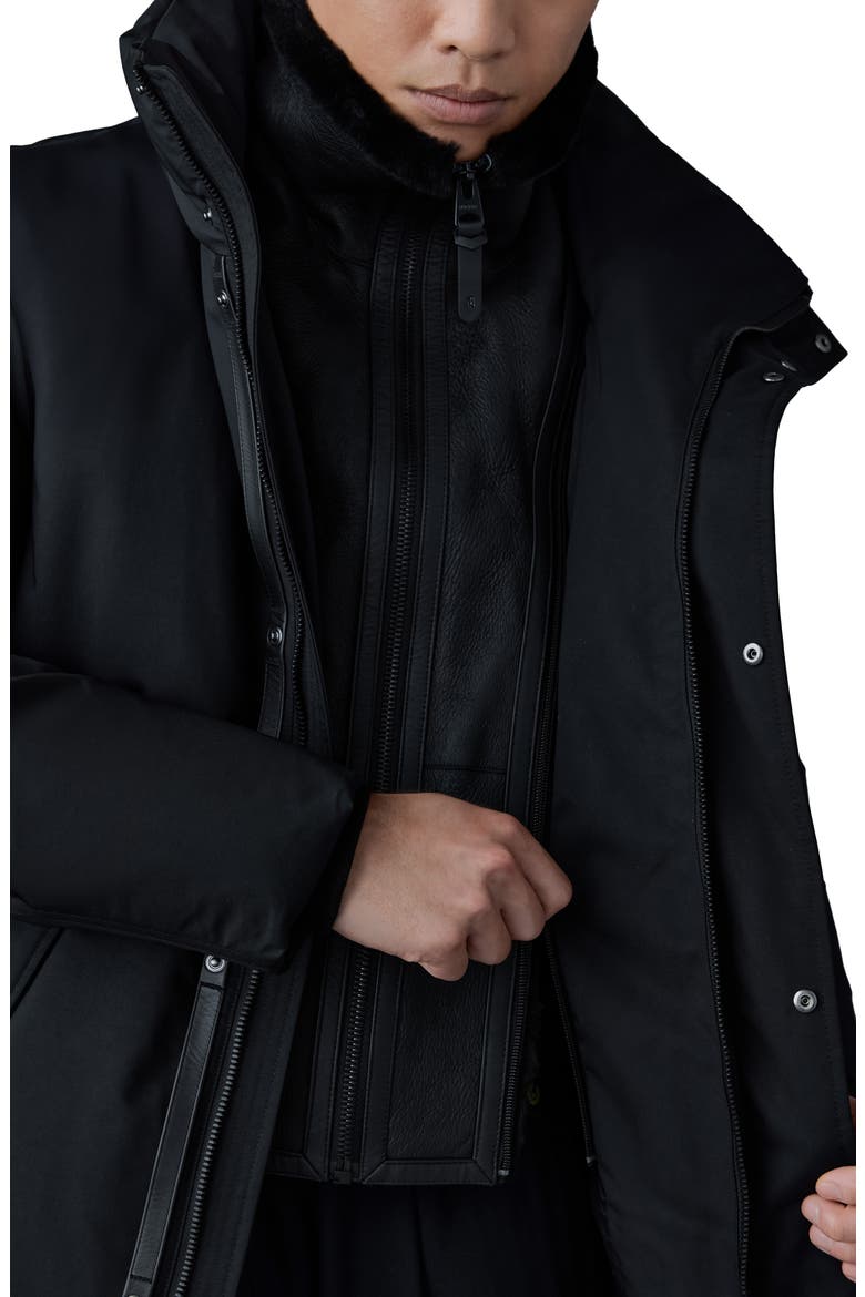Sullivan Water Repellent 800 Fill Power Down Parka with Removable Bib, Alternate, color, BLACK