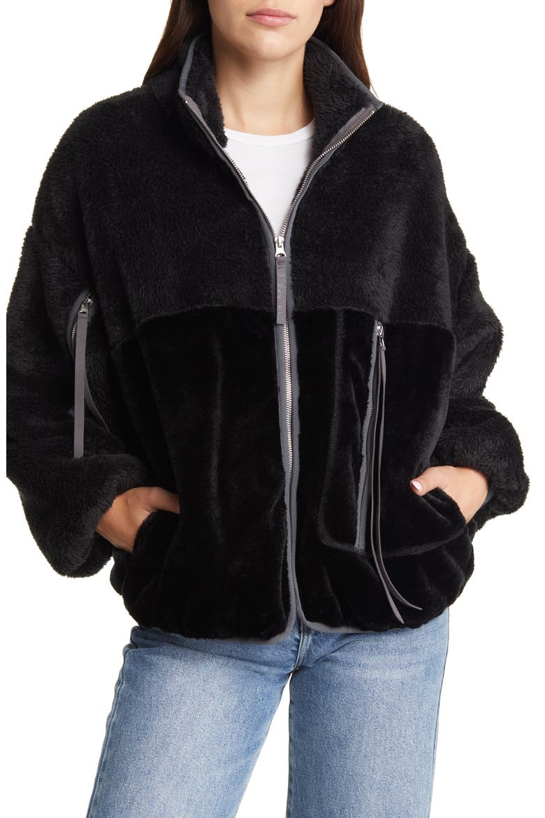 Marlene II Fleece Jacket, Alternate, color, BLACK