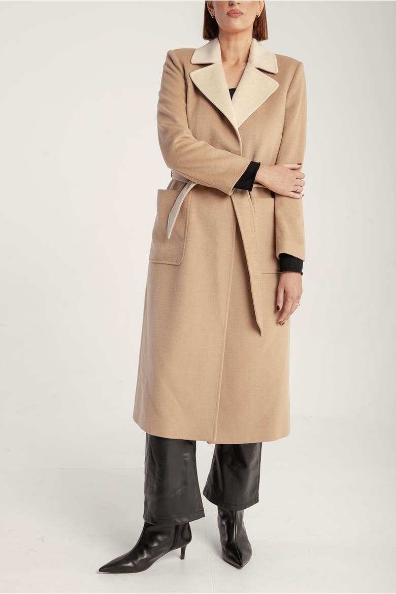 Cashmere Belted Wrap Coat, Alternate, color, V1_camel_cream