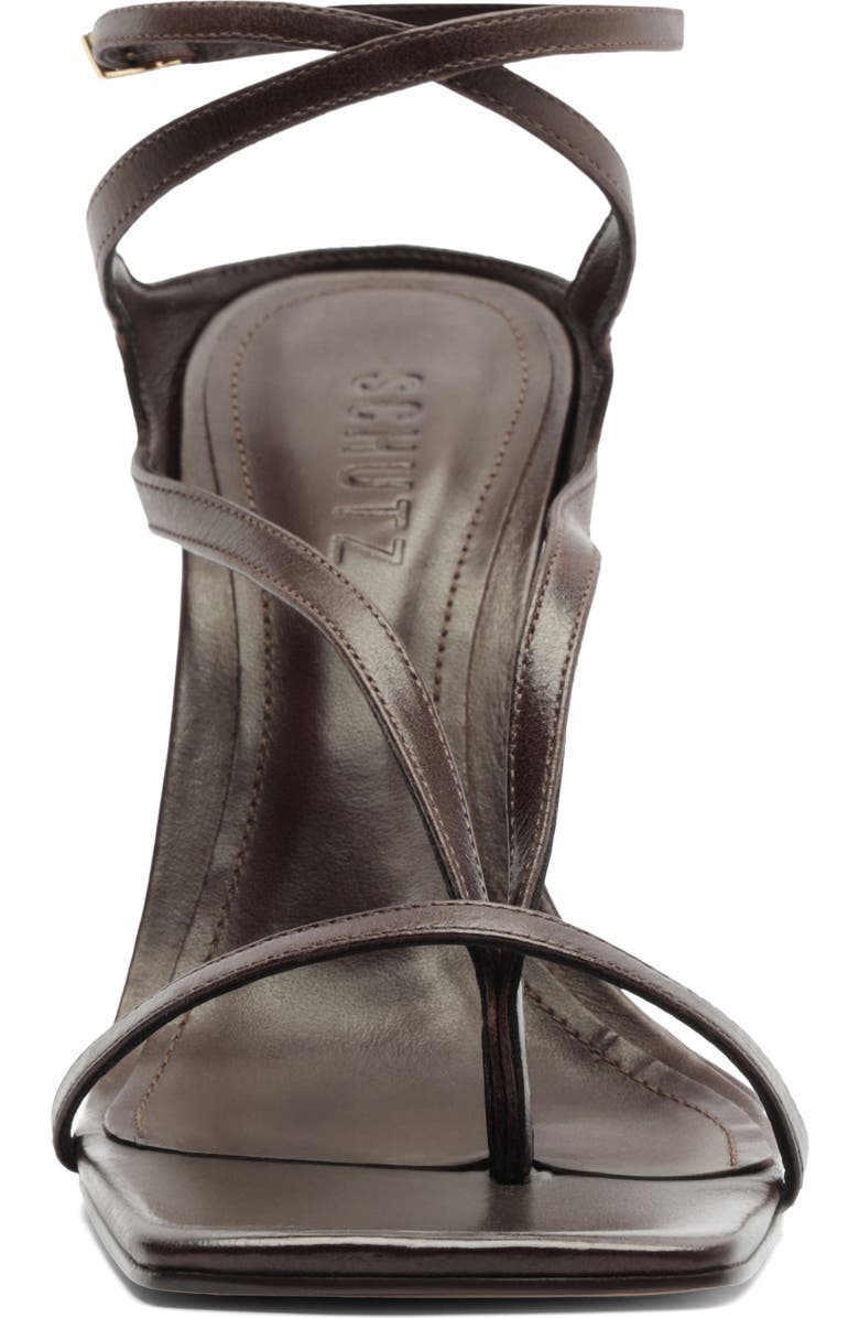 Schutz Amalfi Ankle Strap Sandal, Alternate, color, Root Brown