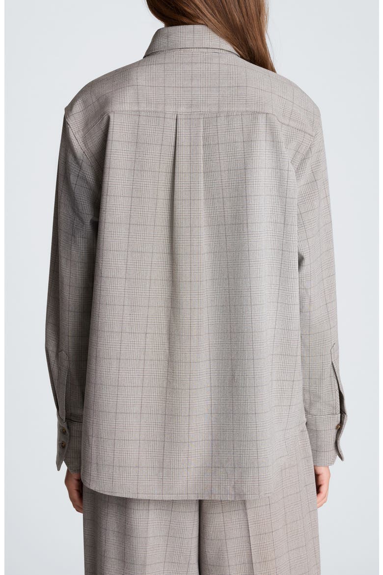 Plaid Shirt with Tie, Alternate, color, LIGHT MED BARK MULTI