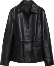 TOTEME Grained Leather Jacket