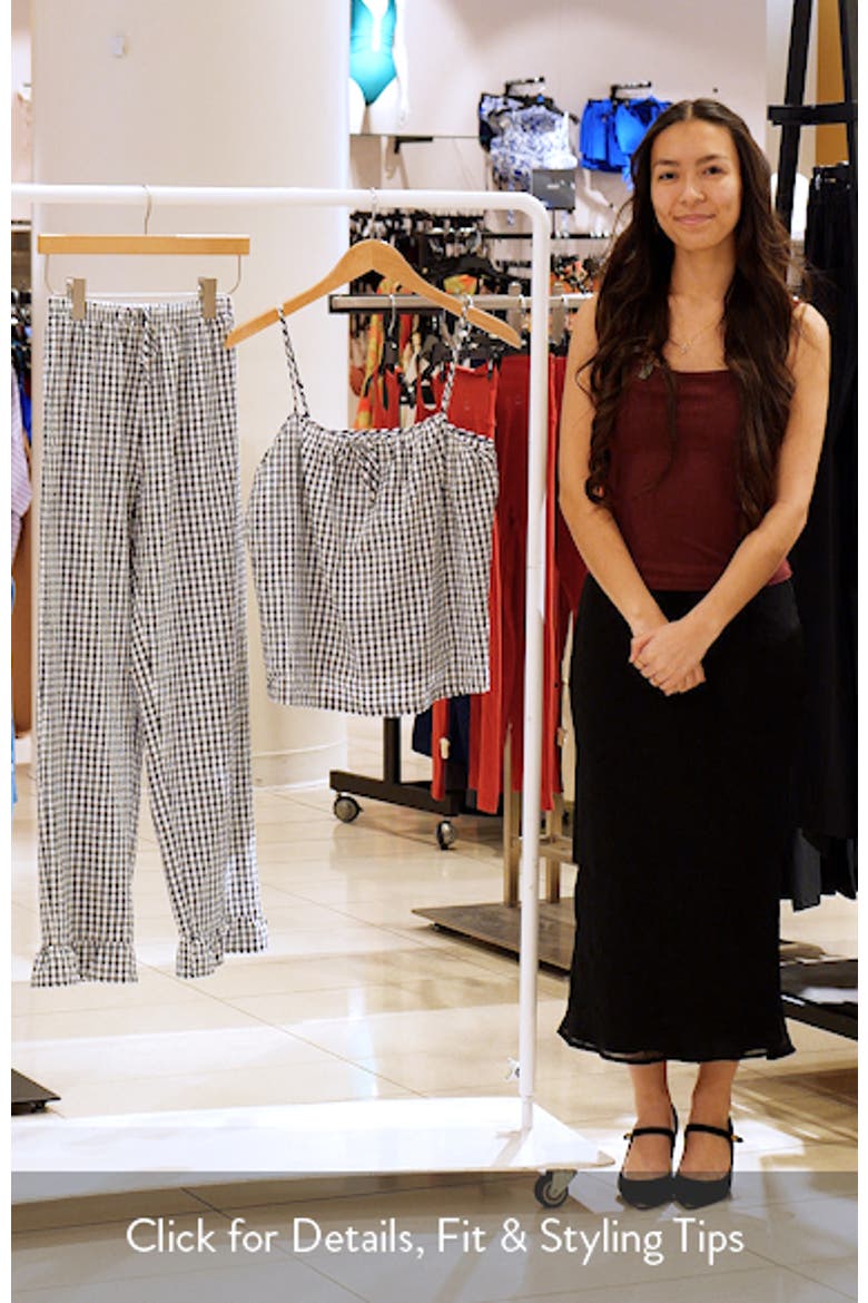 Gingham Seersucker Cami Pajamas video