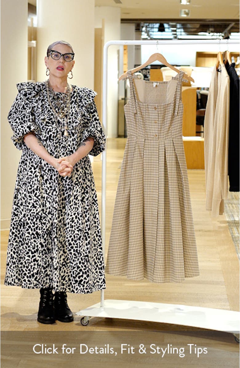 Plaid Tie Strap Sundress, sales video thumbnail