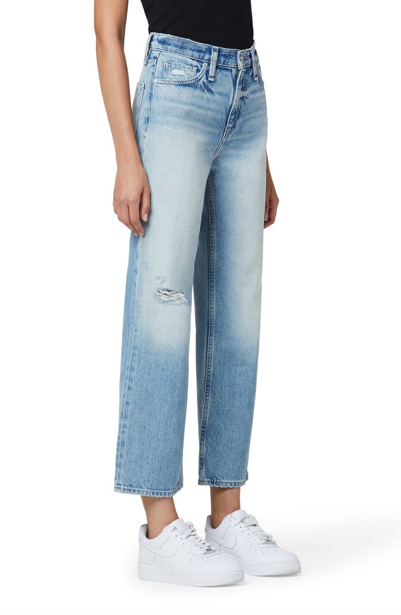 Hudson Jeans Remi Ripped High Waist Ankle Straight Leg Jeans, Alternate, color,