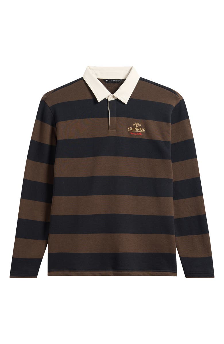 TravisMathew x Guinness Dark Cascade Rugby Shirt, Main, color, Demitasse